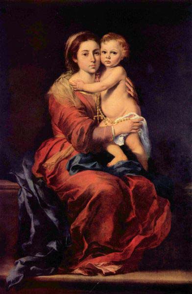 Bartolome Esteban Murillo Madonna with the Rosary